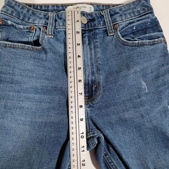 Abercrombie and Fitch Curve Love The Skinny High Rise Jeans Size 26x26 1/2 - Picture 5 of 11